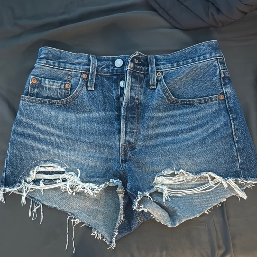 Denim Distressed Women's Shorts